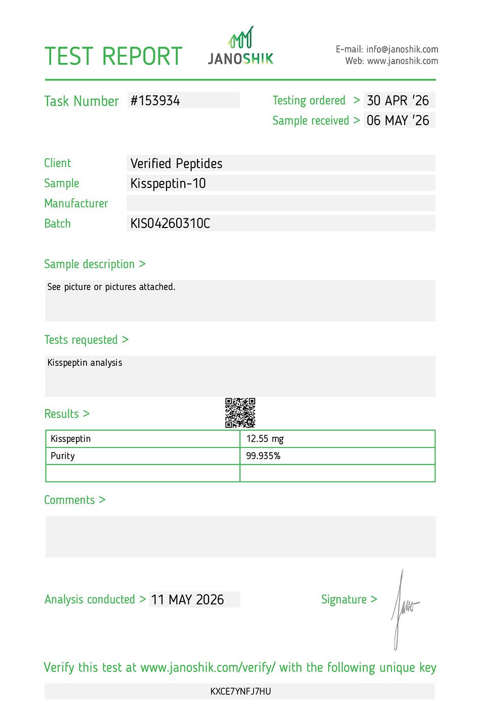 Kisspeptin – 10mg Research Peptide - Image 2